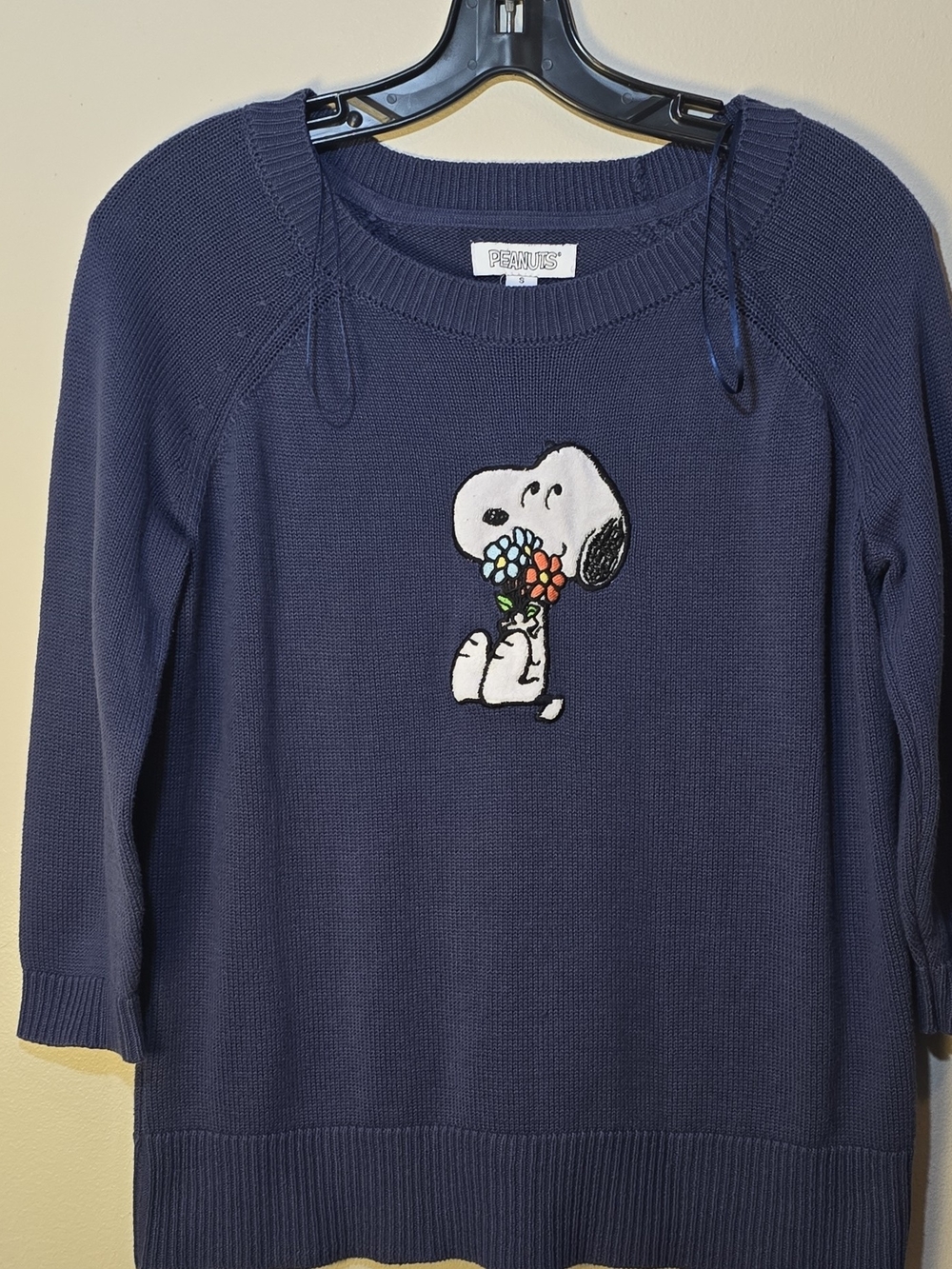 Peanuts Snoopy Navy Crewneck Sweater
